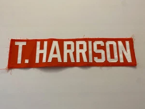 Virginia UVA Cavaliers Football T.C. Harrison Team Issue Jersey Nameplate - Picture 1 of 1