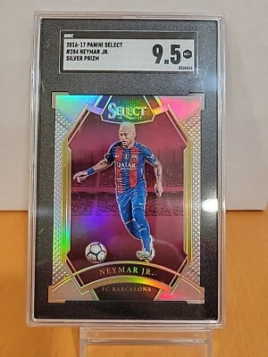 2016-17 Panini Select Field Level Silver Prizm Neymar Jr #284 SGC 9.5 Mint+ - Image 1 of 2