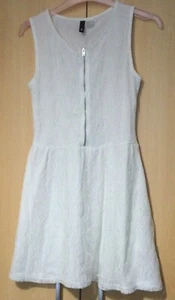 Ladies or Girls Ivory Lace Fully Lined Dress by H&M size S (8) - Picture 1 of 7