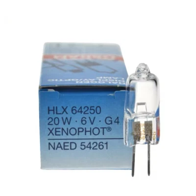 Osram HLX644250 6V20W G4 XENÓFOT Instrumento Óptico Bombilla Halógena Microscopio Lámpara Foto 1 de 3