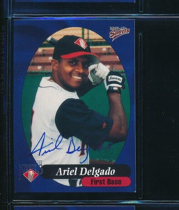 1999 Multi-ad #27 Ariel Delgado Kernels Signed Autograph (DO63) SWSW6