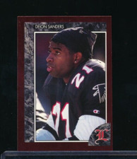 1992 Legends Sports Memorabilia hand cut #30 Deion Sanders mint gradable swsw6