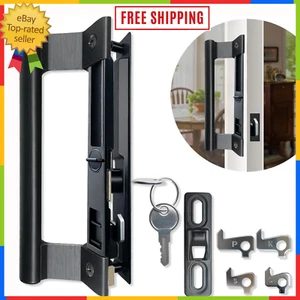 Sliding Glass Door Handle Set with Lock Easy to Install Patio Sliding Door - Picture 1 of 8