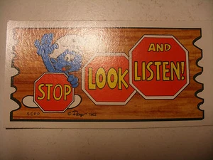 SCHTROUMPF SMURF SCHLUMPF 1982 Traiding Card USA Carte TOPPS SUPERCARD n°4 - Imagen 1 de 2