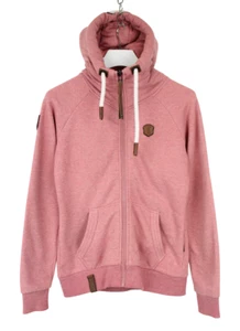 NAKETANO Hoodie Women's MEDIUM Full Zip Hooded Pockets Purple Melange - Picture 1 of 9