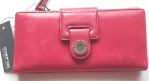 Kenneth Cole New York Leder Scheckbuch Geldbörse, gepolsterte Glasur UVP 68 $ - Bild 1 von 6