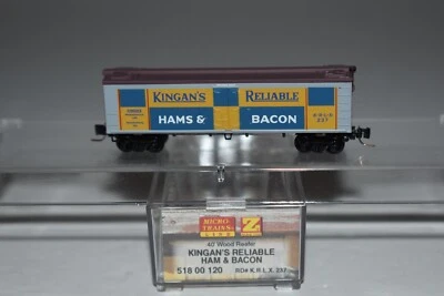 Z Scale MTL 51800120 Kingan's Reliable Ham 40' Single Door Reefer 237 C33462 - Image 1 of 3