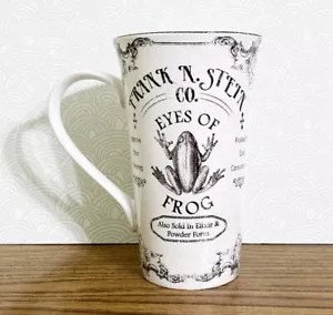 Halloween Apothecary Coffee Mug Extra Tall Latte Eyes Of Frog Vintage Look - Picture 1 of 4