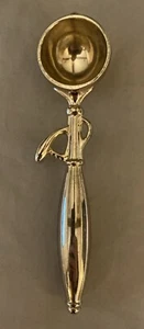 PartyLite 6” Silverplate Candle Snuffer Shaped Like Ice Cream Scoop - Picture 1 of 5