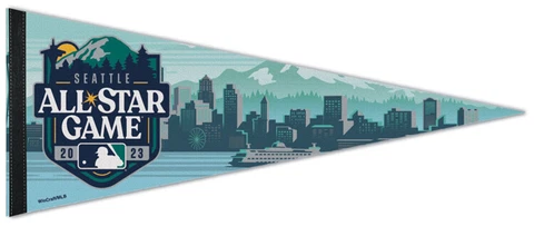 MLB Baseball All-Star Game 2023 SEATTLE Premium Felt Commemorative PENNANT Cover