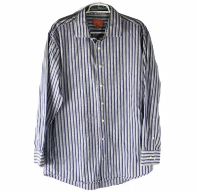 Camisa Tallia Hombre Talla L 16 1/2 Algodón Rayas Foto 1 de 3