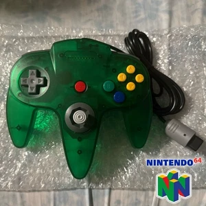 NEW Nintendo 64 N64 Controller Jungle Green Transparent Wired Classic - Picture 1 of 1