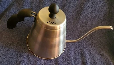 Gooseneck Kettle Stainless China Pour Over Coffee / Tea Kettle w/ Black Handle☆ - Image 1 of 4