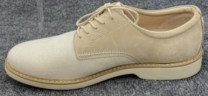 G.H. Zapatos para hombre Bass & Co. de arcilla 10,5 m blancos de lona gamuza informales defectos manchados - Imagen 1 de 13