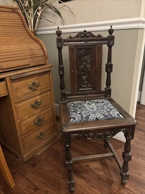 Hand Carved Chairs Thought To Be 1920S France. Renaissance Revival. - Image 1 of 4