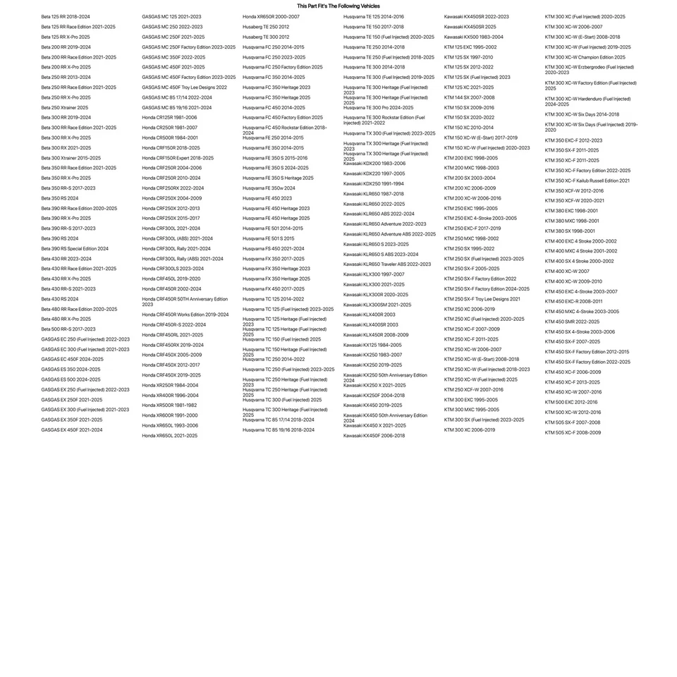 Herramienta de cabezal de sello de choque Tusk 40-50 mm para KTM 250 EXC 1995-2005 Foto 1 de 4