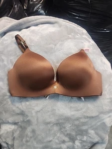 Victoria's Secret Push-up-BH 32D Mousse glatt ohne Bügel neu mit Etikett - Bild 1 von 4