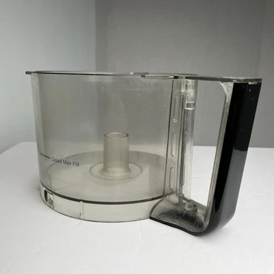 Cuisinart Prep 11 Plus Food Processor Work Bowl DLC2011 WBN Clear Black CRACK* - Image 1 of 4