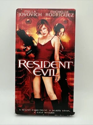 Resident Evil (VHS 2002) Milla Jovovich, Michelle Rodriguez Horror Zombie OOP FS - Image 1 of 4