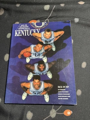KENTUCKY WILDCATS 1991-92 BASKETBALL MEDIA GUIDE PLAYERS VTG RARE - Image 1 of 4