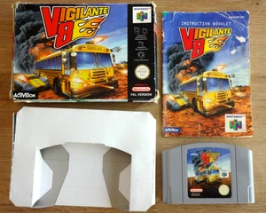 VIGILANTE 8 - N64 - NINTENDO 64 - COMPLETE IN BOX WITH MANUAL - W Box Protector - Picture 1 of 20