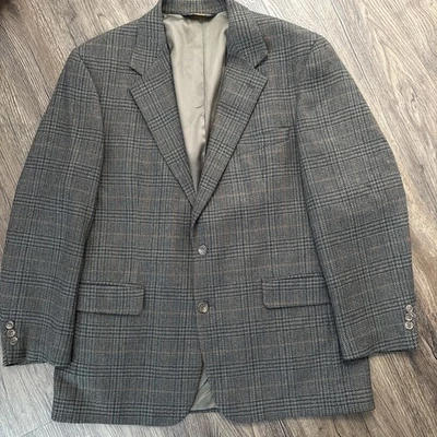 Brooks Brothers Glen Plaid Wool Sport Coat Blazer - 43 R - Made USA - EXCELLENT! - Image 1 of 4