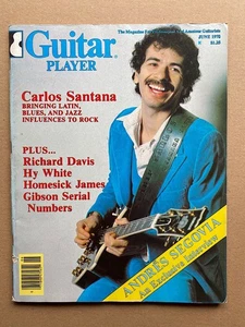 SANTANA GUITAR PLAYER MAGAZINE JUNE 1978 SANTANA COVER AND FEATURE INSIDE USA - Picture 1 of 1