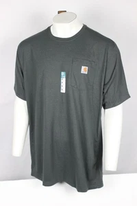 T-shirt Carhartt uomo Force Relaxed peso medio manica corta tasca 2XL alta antracite - Foto 1 di 4