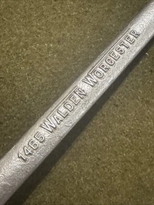 Chiave a scatola vintage WALDEN WORCESTER 1” 15/16 USA 🇺🇸 ottima in rilievo - Foto 1 di 13