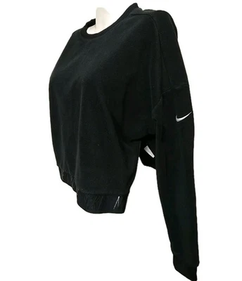 Nike Women's Size Medium Crop Sweatshirt Embroidered Logo Long Sleeve (#c7 - Image 1 of 4