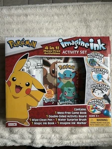 Pokemon Coloring Book-Bundle 4 In 1 Activity Set Imagine Ink Evee Pikachu - Picture 1 of 2