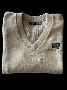 VTG 90s Ashworth Sweater Mens XL Beige USA Made Vest ARIZONA BILTMORE - Picture 1 of 8