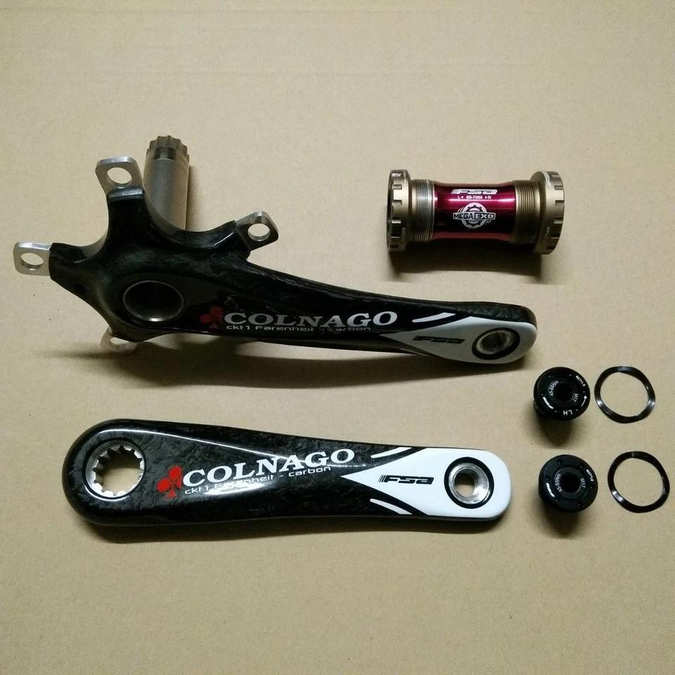 Brazos de manivela de carbono COLNAGO ckt1 170 mm PCD/BCD (FSA) 110 mm FSA Mega Exo BB-8681 Foto 1 de 4