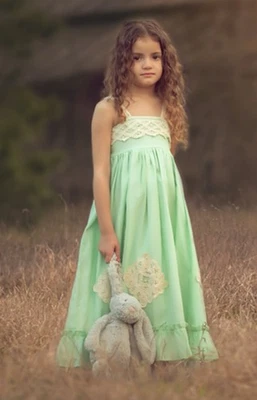 Well Dressed Wolf Maxi Dress Embroidery Size 9/10 Mint Green  Princess - Image 1 of 4