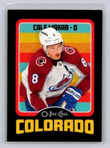 2024-25 O-Pee-Chee #69b Cale Makar Retro Black Border 095/100-Colorado Avalanche - Picture 1 of 2