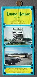 1960-70 Era Charles Town West Virginia Towne House Motel brochure Highway 340-- - Foto 1 di 1