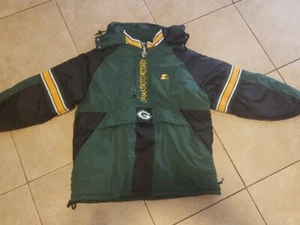 Chaqueta acolchada Green Bay Packers Starter Pro Line vintage de 1990 90 para hombre talla XL - Imagen 1 de 15