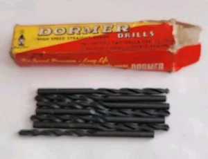 (7) Dormer® 5/32 Zoll x 3-1/8 Zoll Schwarzoxid-Finish Hochgeschwindigkeitsbohrer Bits Neu  - Bild 1 von 4