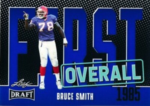 #5 BRUCE SMITH 2023 Leaf Draft Football BLUE FIRST OVERALL BILLS