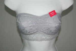 103X06 Hanesbrands 122072 Girls Lace Bandeau SM Gray - Picture 1 of 2