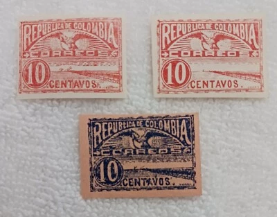 COLOMBIA - BARRANQUILLA - 1902 - 1903 - #197 - 198 - 199 - MH - Image 1 of 2