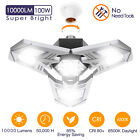 CACAGOO 10000LM Deformable LED Garage Light Workshop Fixture Ceiling Lamps S2D6