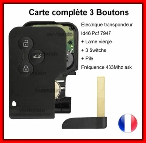 Scheda Chiave Vergine + Elettronico Per Programmare Compatibile Renault Mégane 2 - Picture 1 of 1