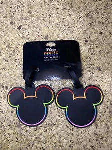 DISNEY Set of 2 Mickey Mouse Disney Pride Collection Rainbow Luggage Tags - Picture 1 of 4