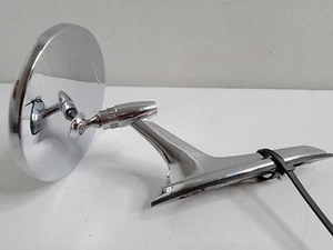 1960's Era Chevy II 300 Chrome Round Side Mirror w/ Hardware Clean Emblem - Picture 1 of 16