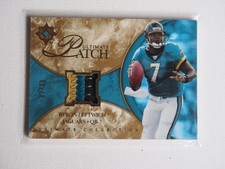 2006 Ultimate Collection Jerseys Patches Gold #ULBL Byron Leftwich /35 Jaguars