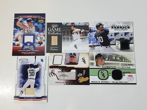 Lot of (6) Magglio Ordonez Tigers White Sox Jersey & Bat Relic Cards - Bild 1 von 2