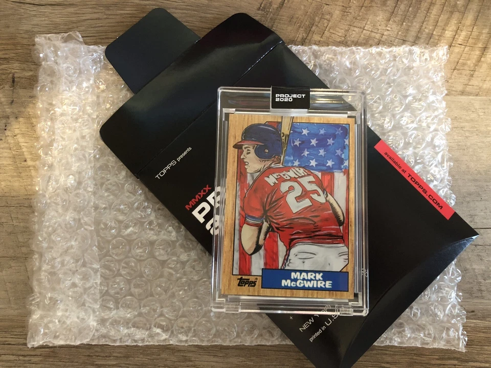 Topps Project 2020 MARK MCGWIRE Card #81 by  Blake Jamieson - Athletics IN HAND - Image 1 of 2