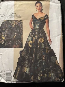 Vogue Pattern V2928 Misses Dress Oscar de La Renta Size F 10 12 14 UNCUT - Picture 1 of 10