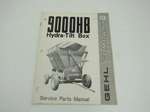 Gehl 9000HB Hydra-Tilt Box Manual de piezas de servicio - Imagen 1 de 3